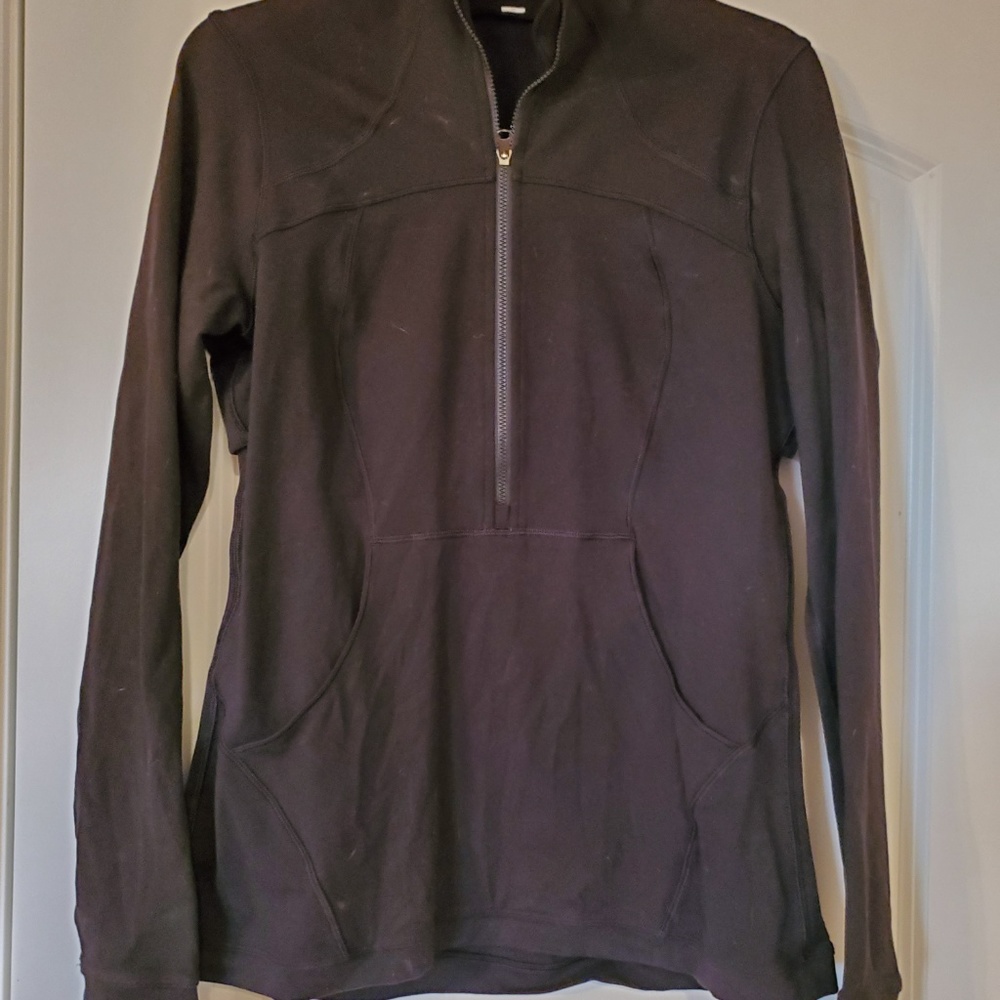 Lululemon athletica Black Long Sleeve Half-Zip Pullover